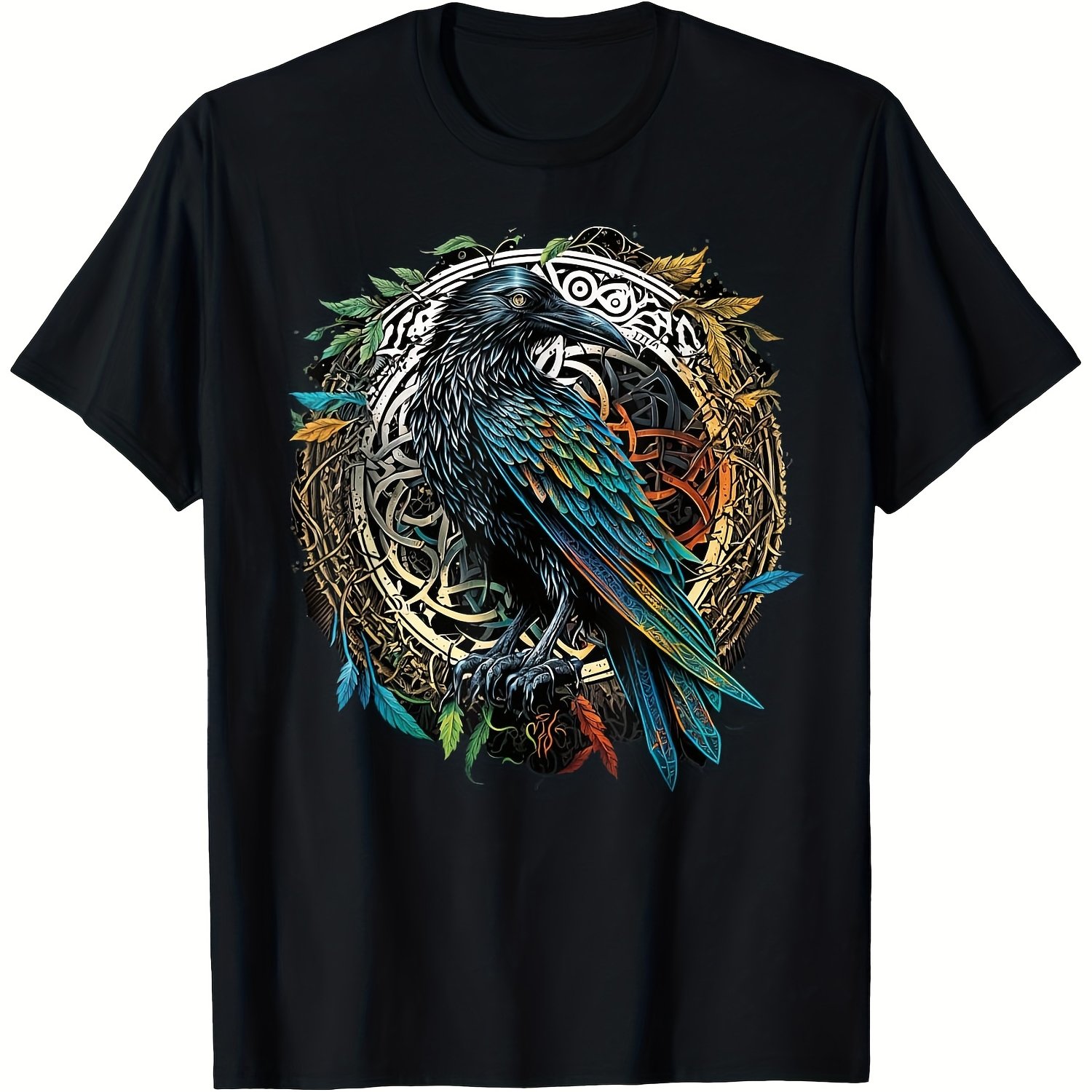 Summer Viking Clothing - Camiseta Feminina com Estampa de Corvo