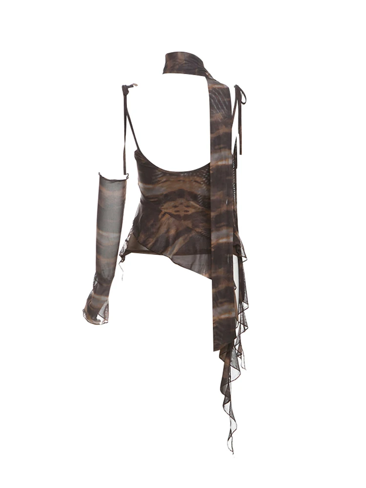 Summer Grunge Clothing - Grunge colheita topos harajuku tanque topo