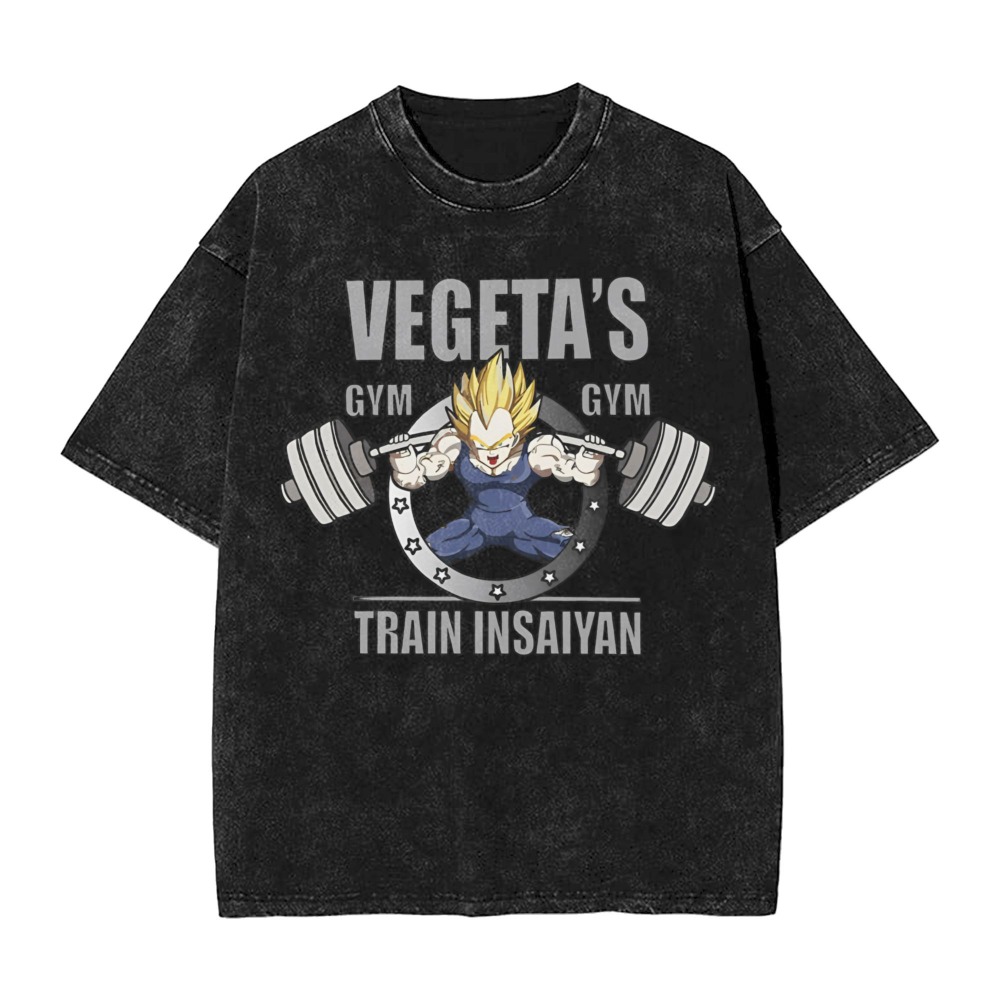 Summer Away Clothing - Camiseta Masculina Oversized Estilo Cosplay Vegeta