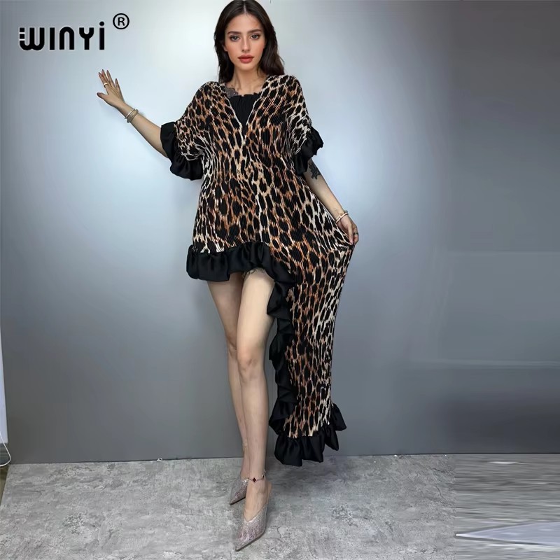 Summer Clothing H&M - Vestido de Festa Maxi Plissado Feminino