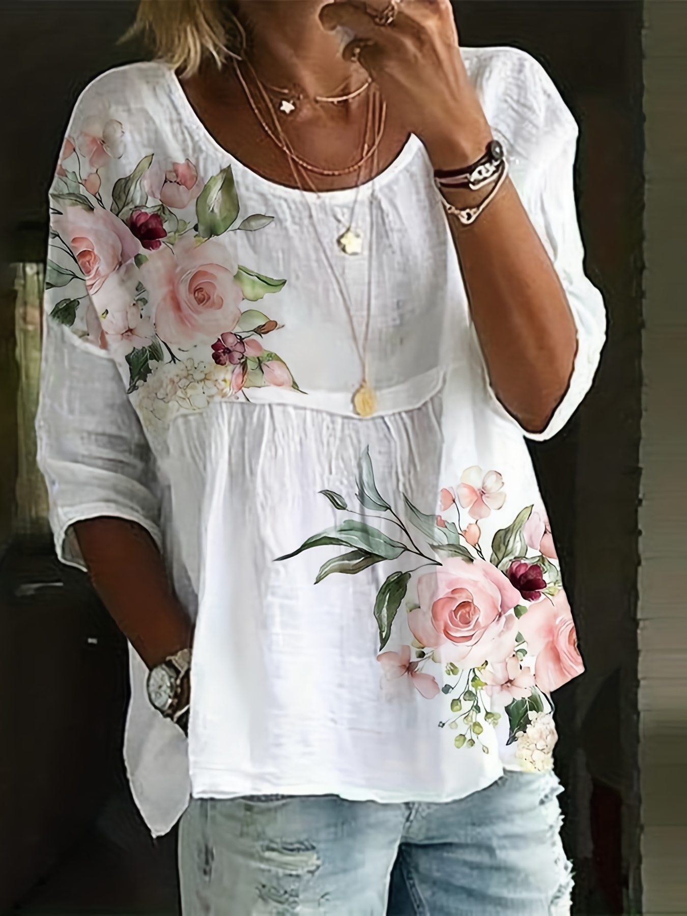 Summer Clothing For Plus Size Women - Plus size temperamento solto mulher camisa