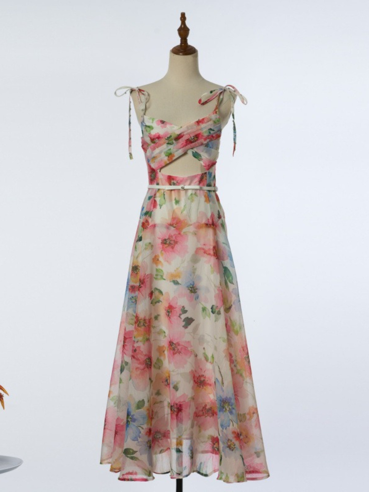 Summer Clothing Pictures - Vestido Longo de Seda e Cânhamo