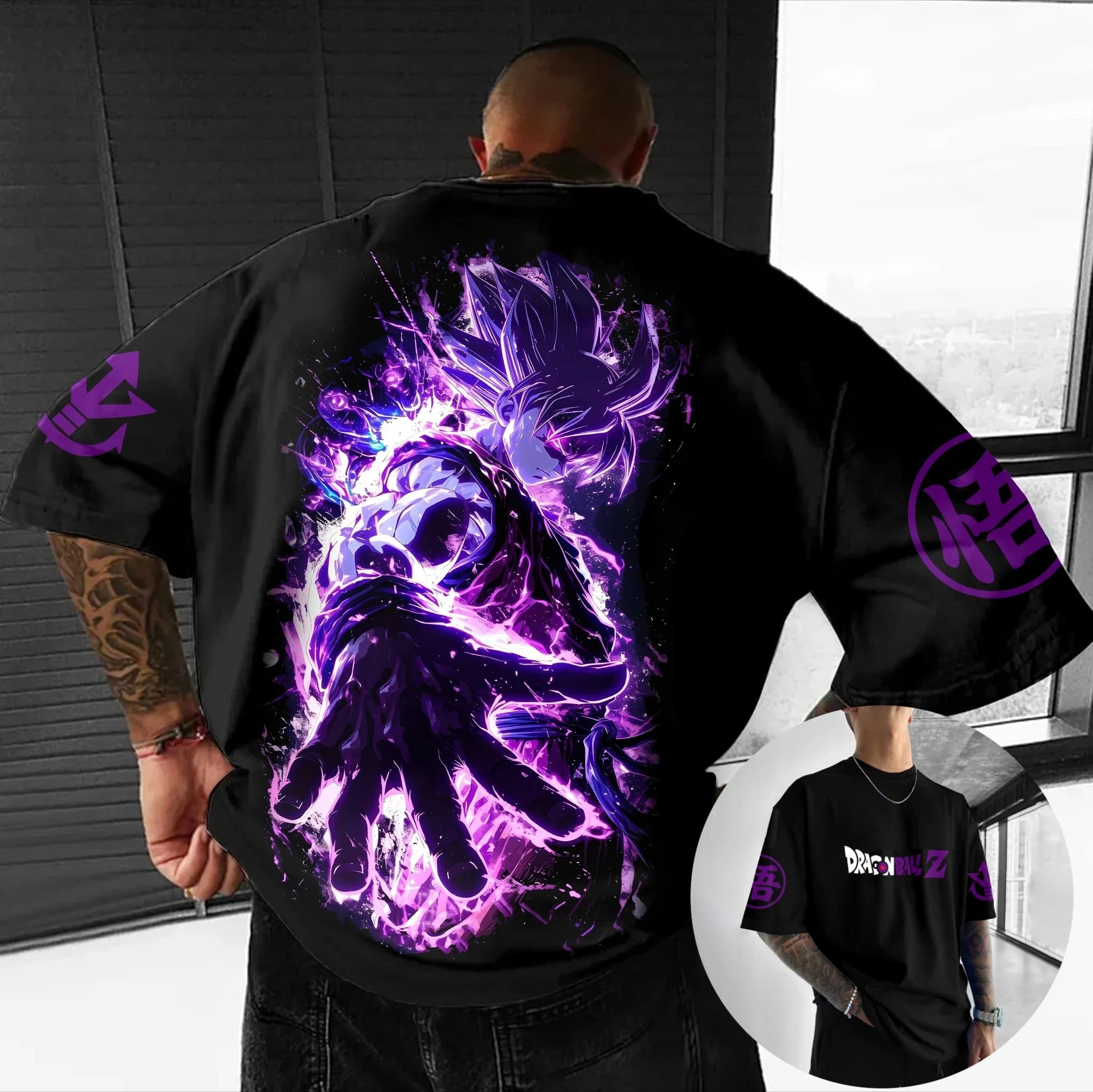 Summer Clothing Ego - Camiseta Masculina Dragon Ball Retrô Anime