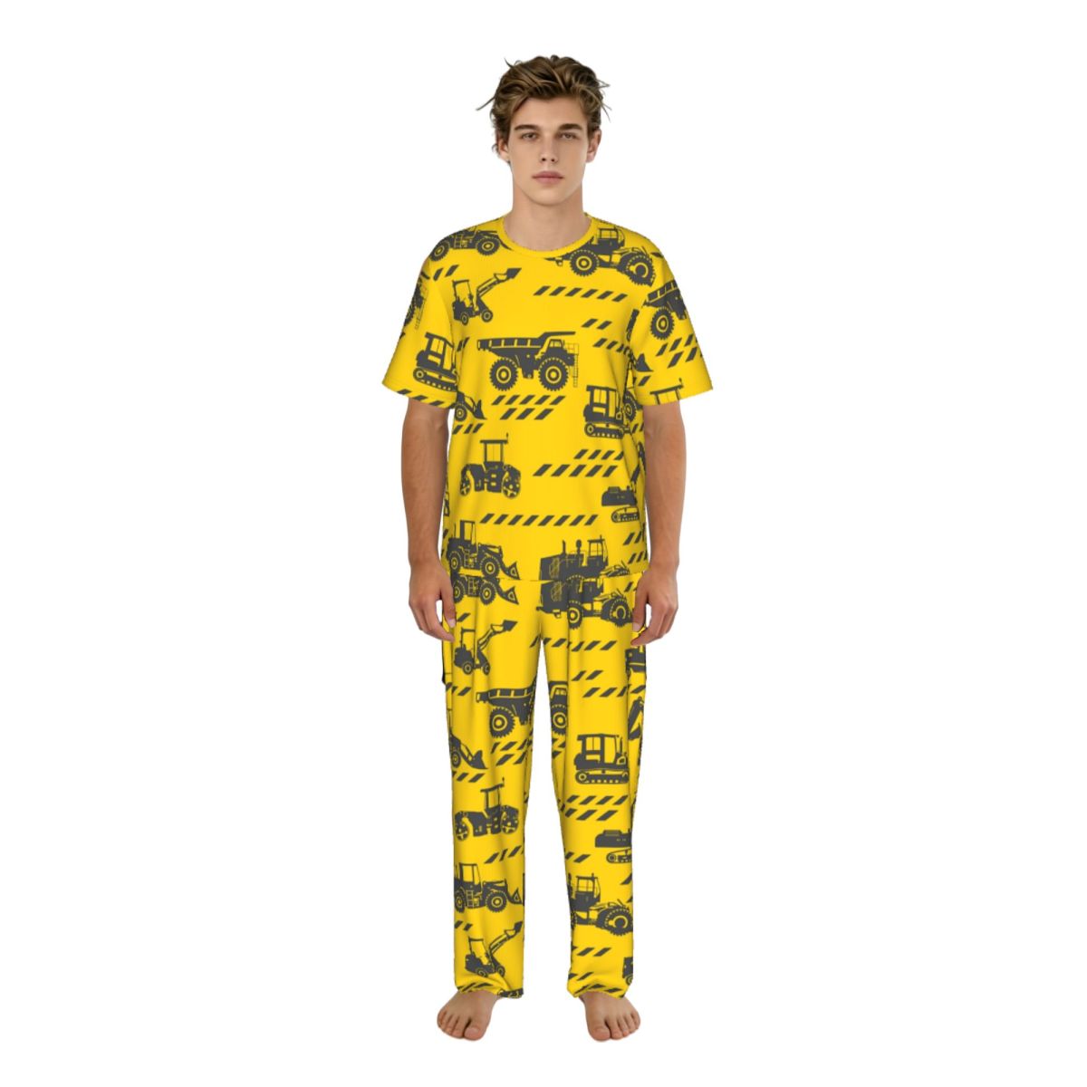 Summer Clothing Cartoon - Conjunto de Pijamas Masculinos com Camiseta
