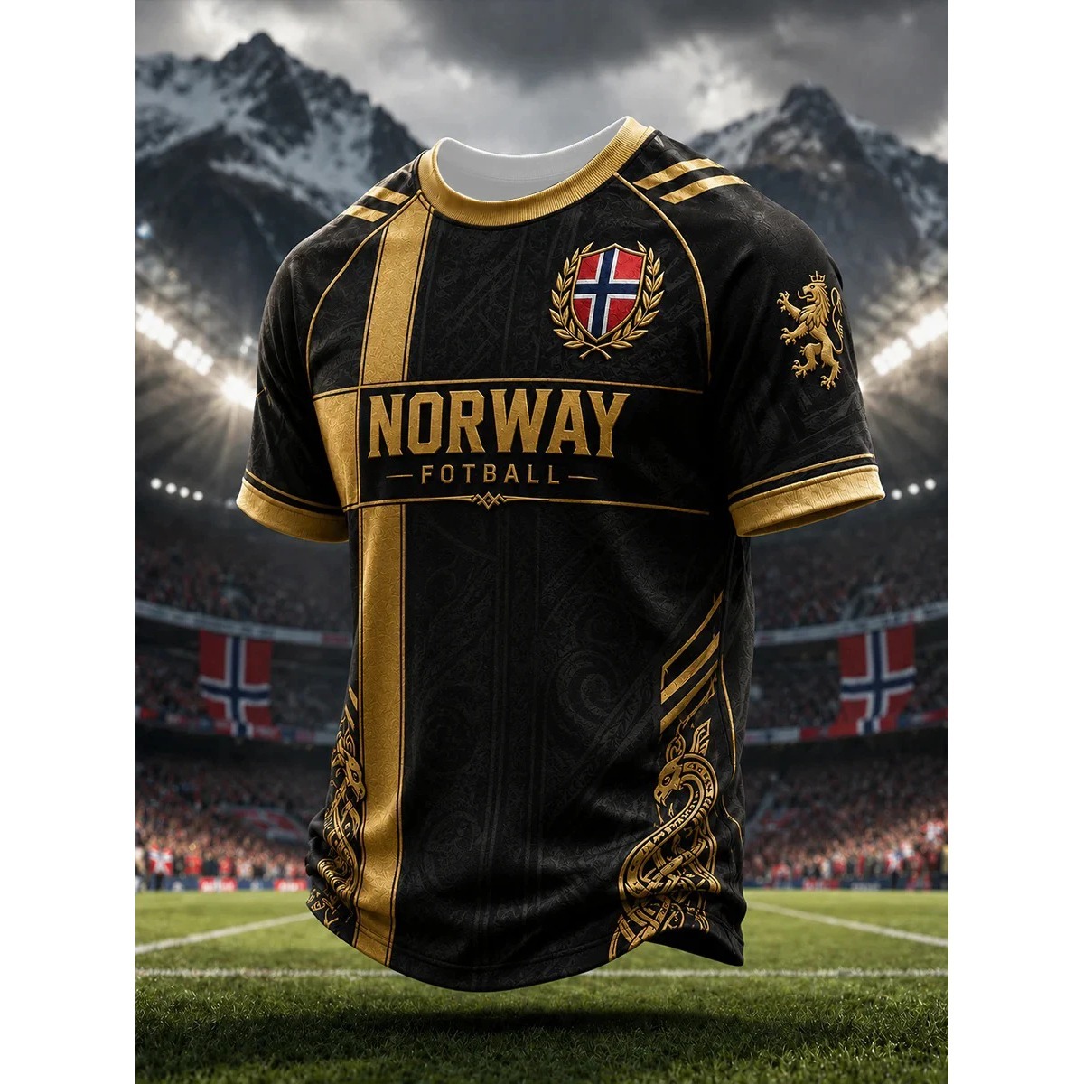 Summer Viking Clothing - Camiseta de Futebol da Noruega para