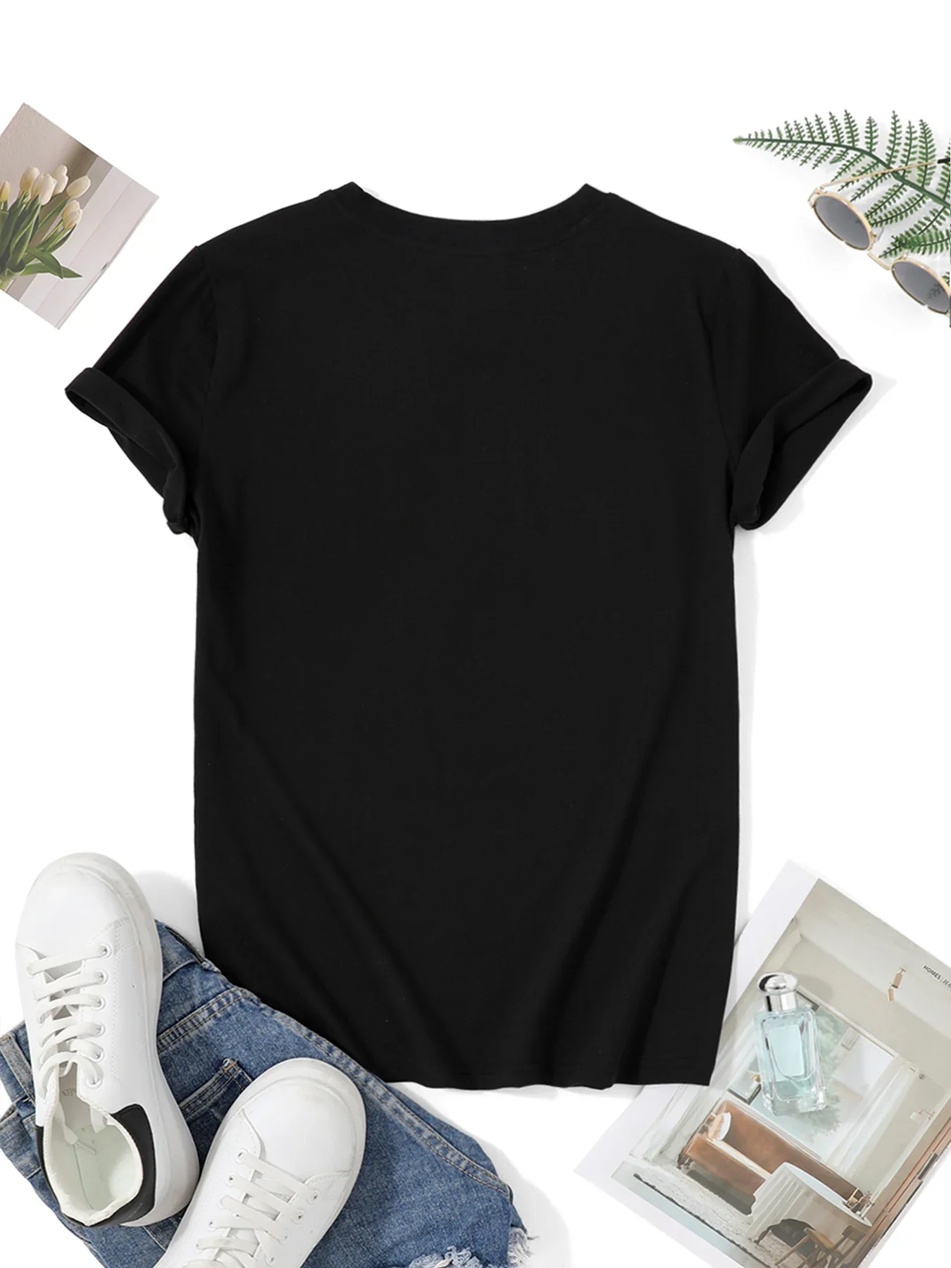 Camiseta Casual de Gola Redond - Summer Clothing Cartoon avaliação e preço