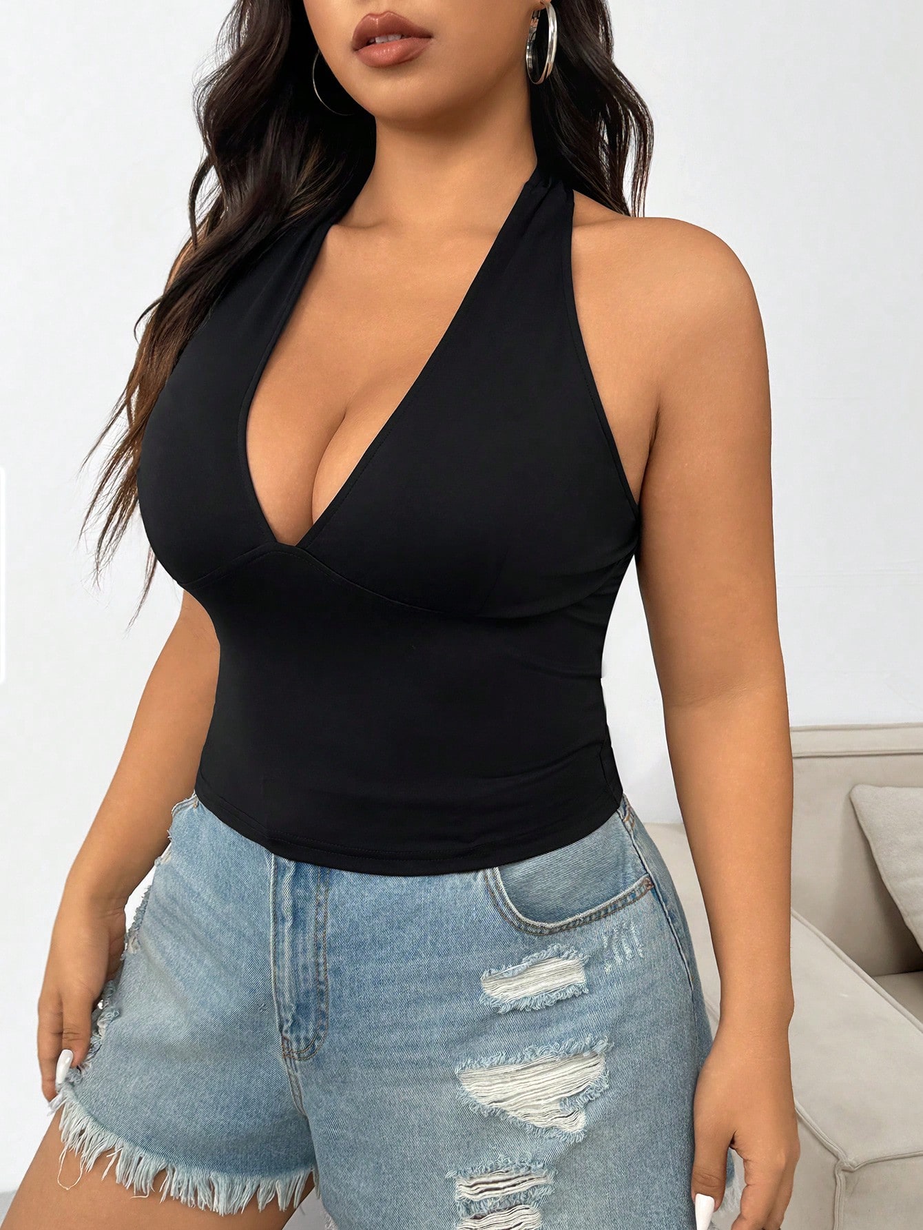 Nova Moda, Cor Sólida, Tamanho - Summer Clothing For Plus Size Women avaliação e preço
