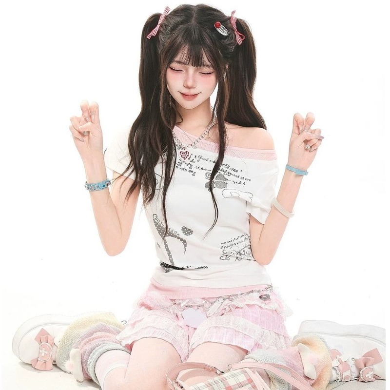 Camisetas Femininas Kimutomo c - Summer Grunge Clothing avaliação e preço