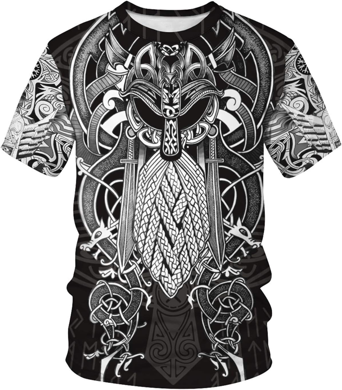 Vikings masculino t camisa top - Summer Viking Clothing avaliação e preço