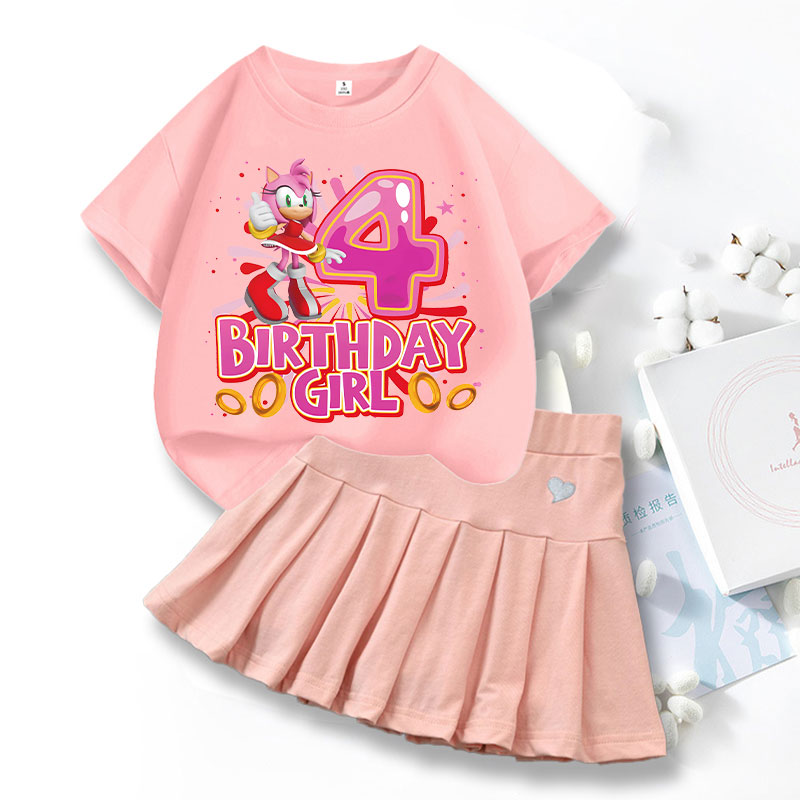 Conjunto de 2 peças: Vestido e - Summer Clothing Cartoon avaliação e preço