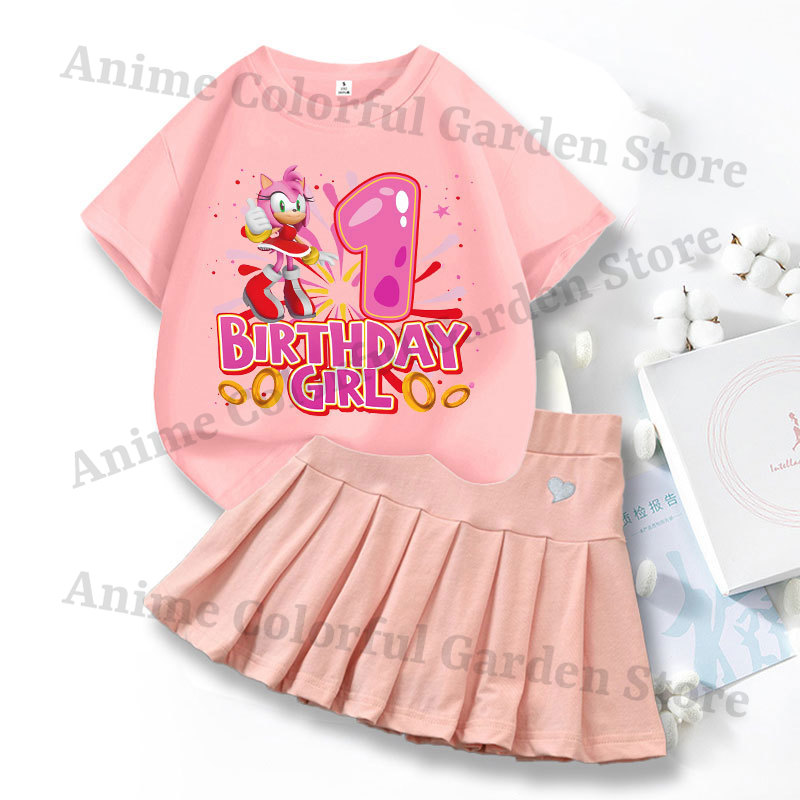 Conjunto de 2 peças: Vestido e - Summer Clothing Cartoon avaliação e preço