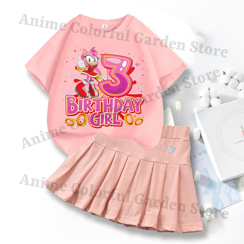 Conjunto de 2 peças: Vestido e - Summer Clothing Cartoon avaliação e preço