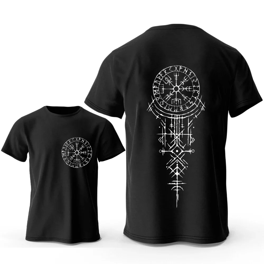 Viking runic bússola gráfico t - Summer Viking Clothing avaliação e preço