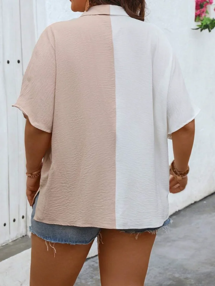 Plus size feminino camisa de v - Summer Clothing For Plus Size Women avaliação e preço