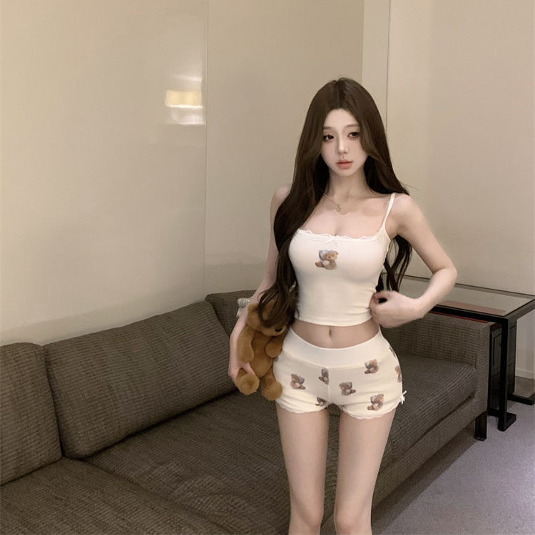 Urso impressão Skinny Bodycon  - Summer Clothing Cartoon avaliação e preço