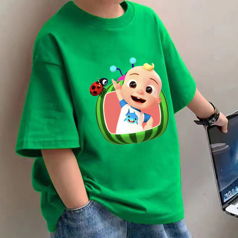 Cocomelons camisetas de bebê a - Summer Clothing Cartoon avaliação e preço